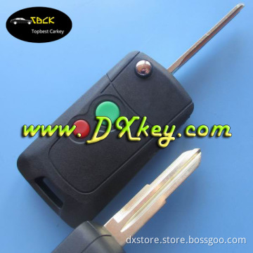 Hot sale 2 buttons flip remote key shell with Left key blade for proton key car key shell for proton smart key